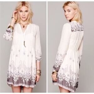 Free People Sierra Valley Printed Voile Dress